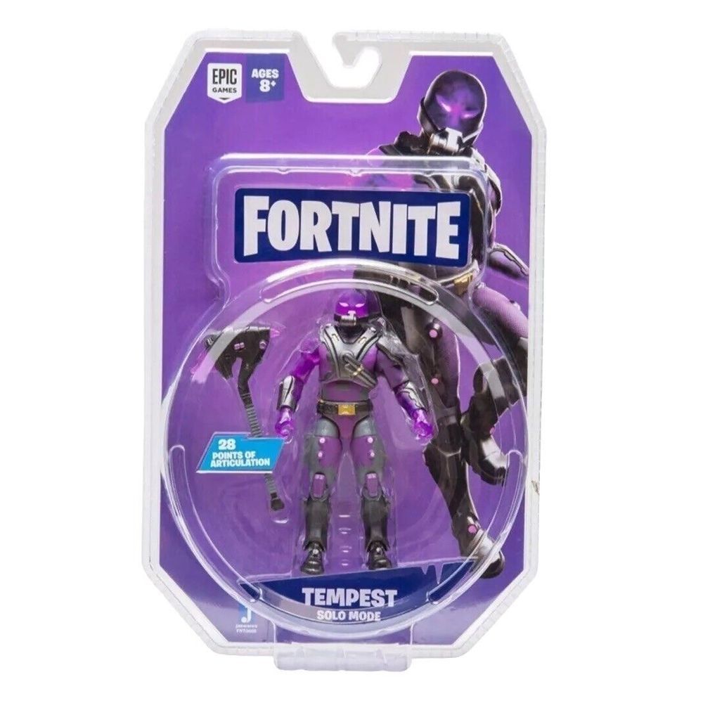 Fortnite Solo Mode: Tempest 4" Action Figure With 28 Points of‎ Articulation NIB